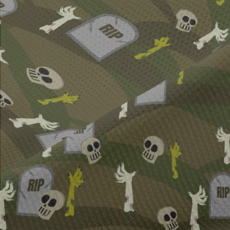 Horror Grave Monster Piqué