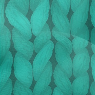 Turquoise Wool Knit Lightweight Performance Linen