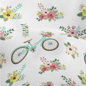 Flower Decoration Bicycle Lightweight Performance Linen