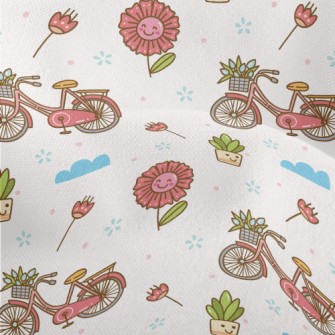 Beautiful Flower Bicycle Lightweight Performance Linen