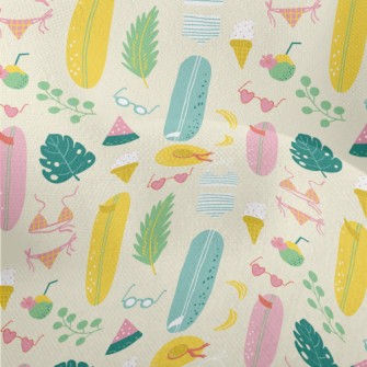 Bikini And Surfboard Lightweight Performance Linen