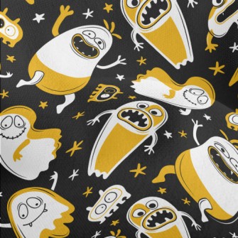Happy Halloween Ghosts Lightweight Performance Linen