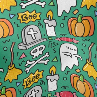 Cartoon Tombstone Candle Lightweight Performance Linen