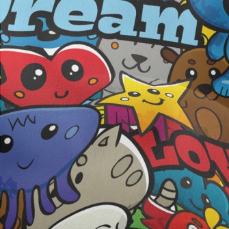 Love And Peace Animal Party Lightweight Performance Linen