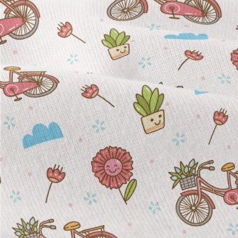 Beautiful Flower Bicycle Modern Jersey