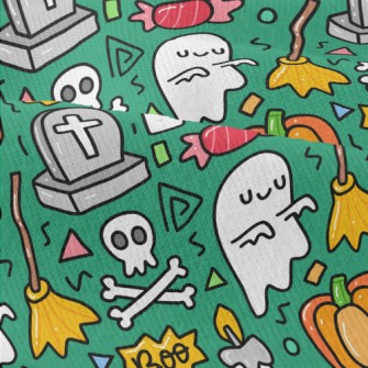 Cartoon Tombstone Candle Modern Jersey