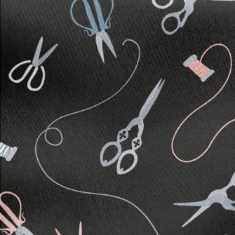 Old Style Tailor Scissors Jersey Backed Fleece