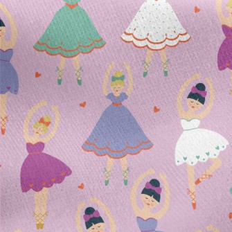 Beautiful Ballet Girl Jersey Backed Fleece
