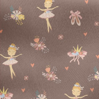 Elegant Ballet Dancer Jersey Backed Fleece