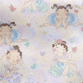 Ballet With The Birds Jersey Backed Fleece