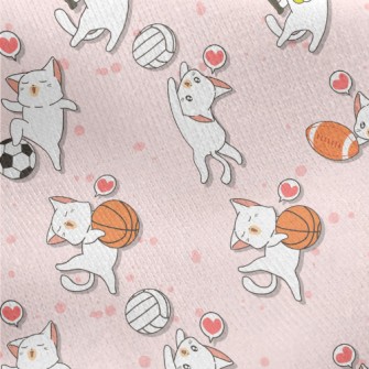 Funny Cat Sports Jersey Backed Fleece