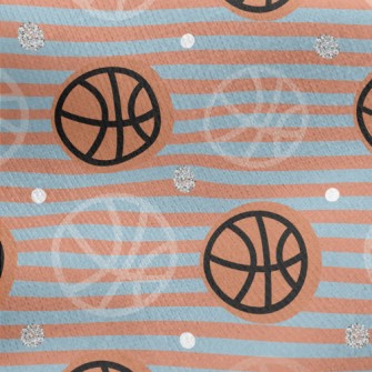 Basketball Stripes Jersey Backed Fleece