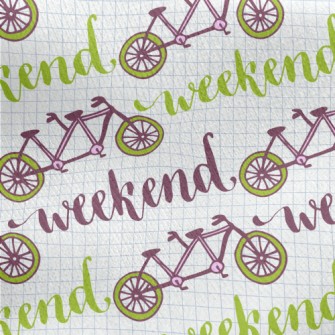 Weekend Tandem Bicycle Jersey Backed Fleece