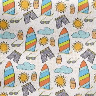 Beach Pants And Sunscreen Jersey Backed Fleece