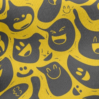 Laughing Monster Expression Gh Jersey Backed Fleece