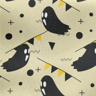 Happy Flying Ghost Jersey Backed Fleece