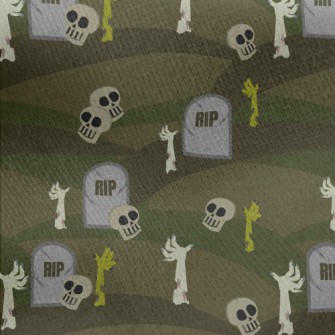 Horror Grave Monster Jersey Backed Fleece