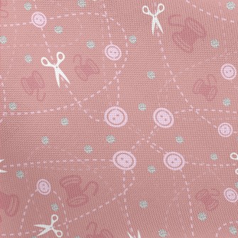 Button Yarn Scissors Pongee