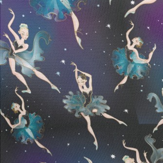 Ballet Dancer Under The Stars Pongee