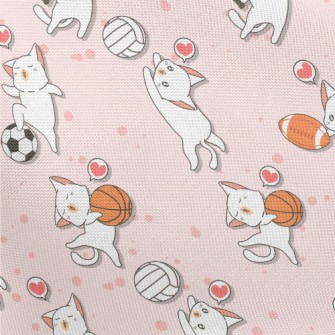 Funny Cat Sports Pongee