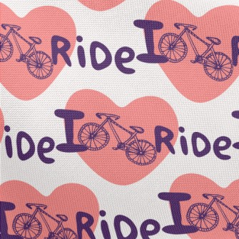 I Love Bicycles Pongee