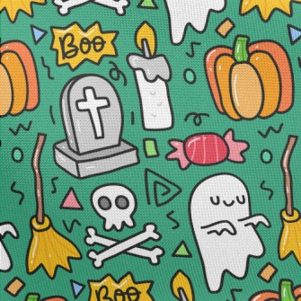 Cartoon Tombstone Candle Pongee