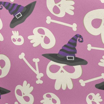 Skull And Witch Hat Pongee