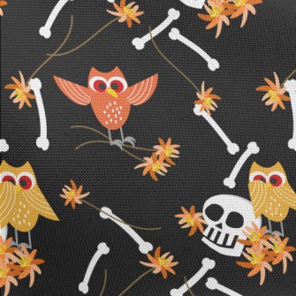 Skull And Owl Pongee