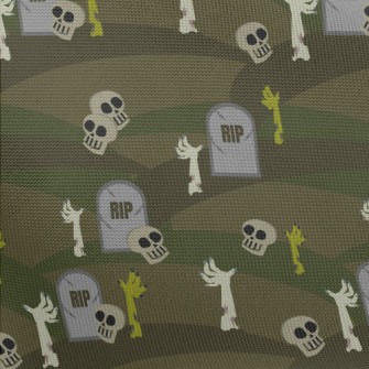 Horror Grave Monster Pongee