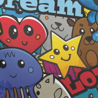 Love And Peace Animal Party Pongee