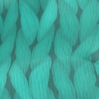 Turquoise Wool Knit Stretch Jersey