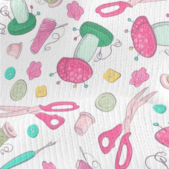 Sewing Kit Buttons Stretch Jersey