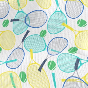 Tricolor Tennis Racket Stretch Jersey
