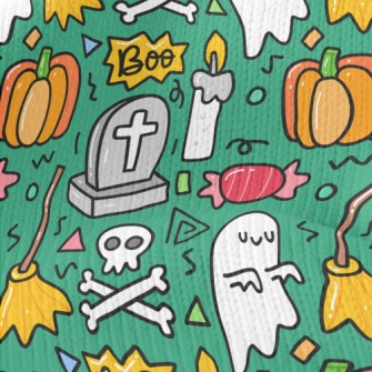 Cartoon Tombstone Candle Stretch Jersey