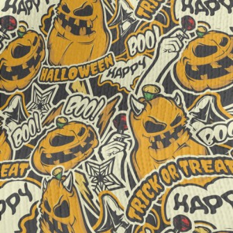 Evil Pumpkin Begging For Candy Stretch Jersey