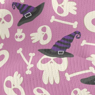 Skull And Witch Hat Stretch Jersey
