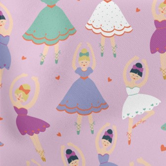Beautiful Ballet Girl Lightweight Cotton Poplin