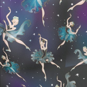 Ballet Dancer Under The Stars Lightweight Cotton Poplin