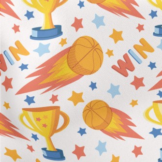 Basketball Championship Trophy Lightweight Cotton Poplin