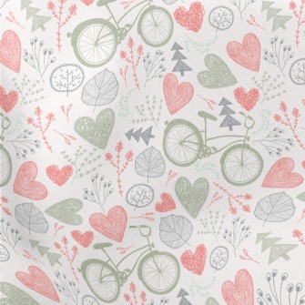 Bicycle Garden Tour Lightweight Cotton Poplin