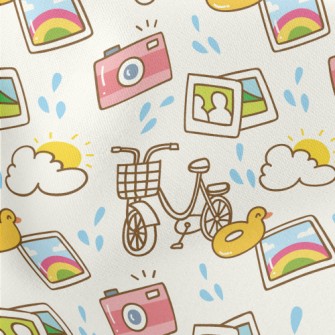 Cycling Around The Island Reco Lightweight Cotton Poplin