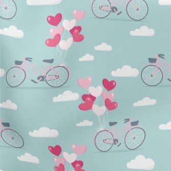 Love Balloon Bike Lightweight Cotton Poplin