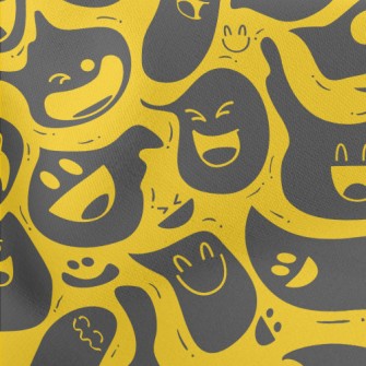 Laughing Monster Expression Gh Lightweight Cotton Poplin