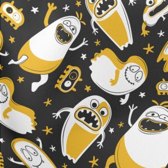 Happy Halloween Ghosts Lightweight Cotton Poplin