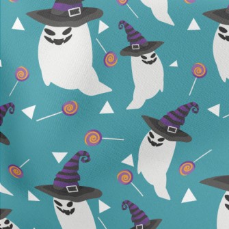 Evil Smile Emoji Ghost Lightweight Cotton Poplin