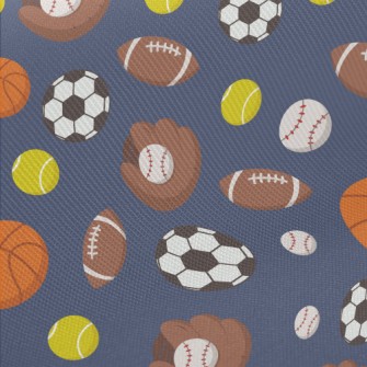 Baseball Basketball Football Midweight Cotton Poplin