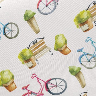 Benches And Bicycles Midweight Cotton Poplin