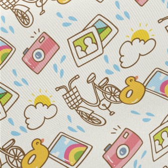 Cycling Around The Island Reco Midweight Cotton Poplin