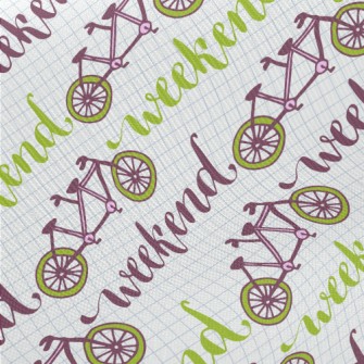 Weekend Tandem Bicycle Midweight Cotton Poplin