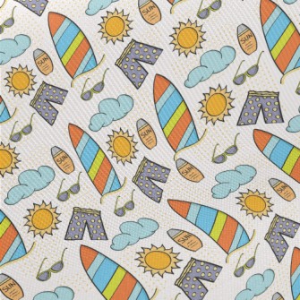 Beach Pants And Sunscreen Midweight Cotton Poplin